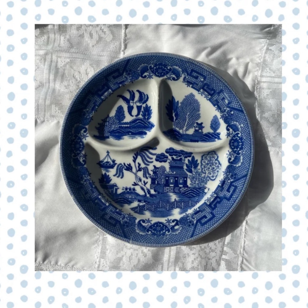 Collectible Vintage 1930s-50s Mid-Century Modern MADE IN JAPAN Blue Willow Resta